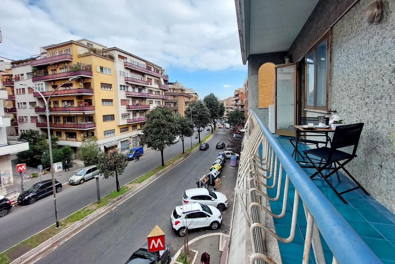 4Bnb - Cozy Albornoz Flat Rome Bagian luar foto