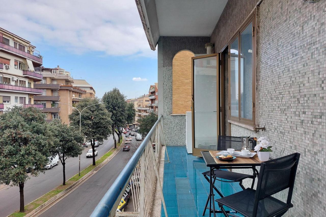 4Bnb - Cozy Albornoz Flat Rome Bagian luar foto