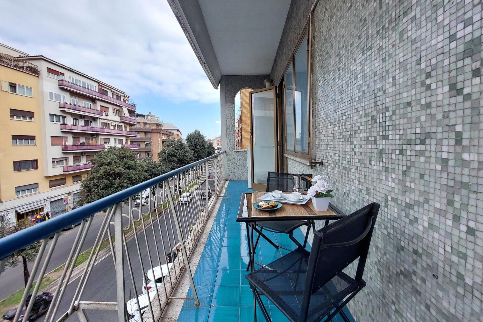 4Bnb - Cozy Albornoz Flat Rome Bagian luar foto